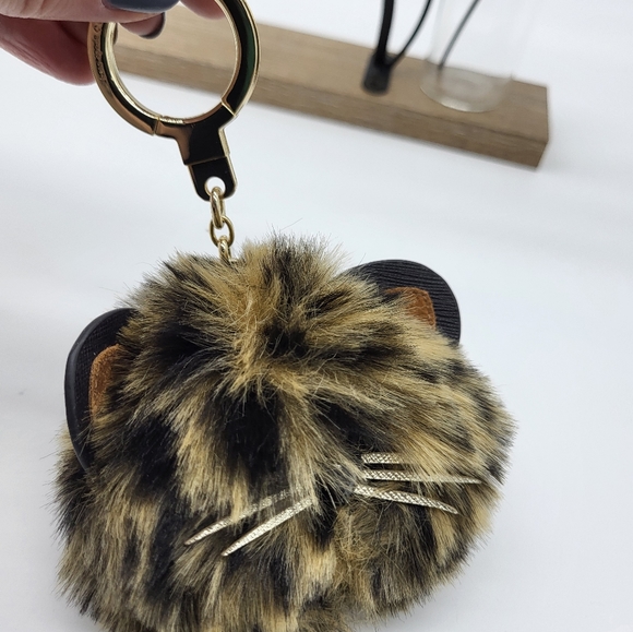 Kate Spade Leopard Cat Keychain - Picture 3 of 3